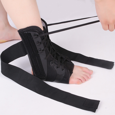 Osky D014 Ankle Dan Dukungan Shin, Ankle Brace Wrap Dengan Strap Adjustable